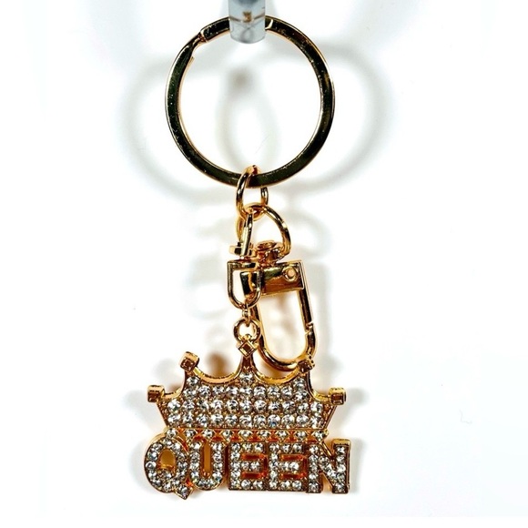 4 Queen Gold-Tone Keychain Bag Charms - Picture 2 of 5